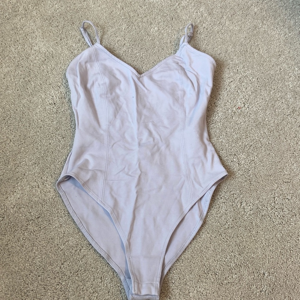 light purple body suit